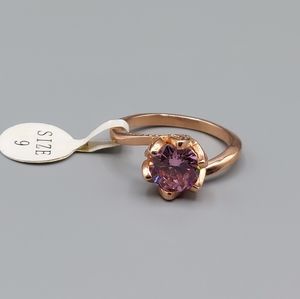 Fragrant jewels ring Swarovski crystal pink